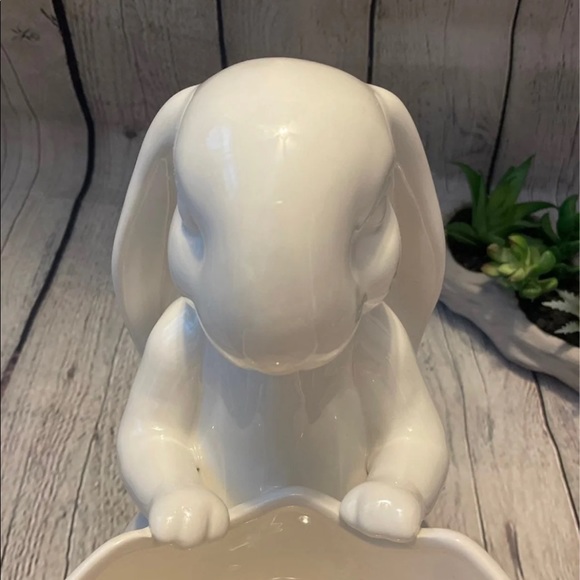 Rae Dunn Large HOP Ceramic Rabbit Container - Picture 5 of 5